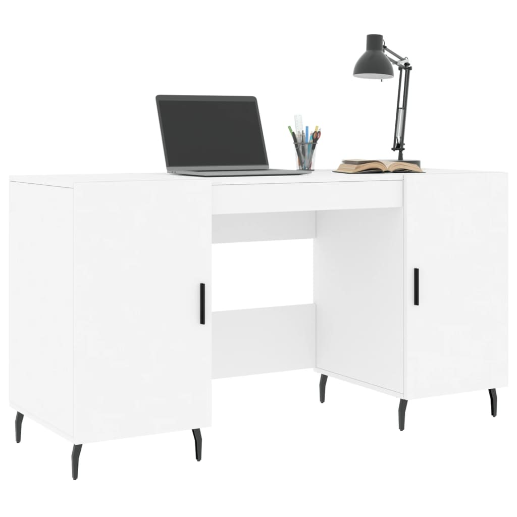 Schreibtisch Weiß 140x50x75 cm Holzwerkstoff - Premium Schreibtische  - Just €161.30! Shop now at homesales4u