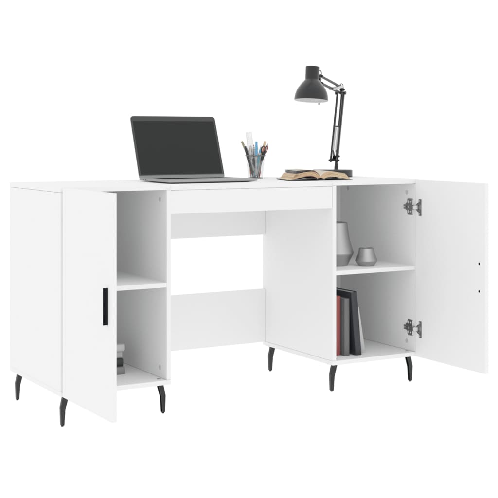 Schreibtisch Weiß 140x50x75 cm Holzwerkstoff - Premium Schreibtische  - Just €161.30! Shop now at homesales4u