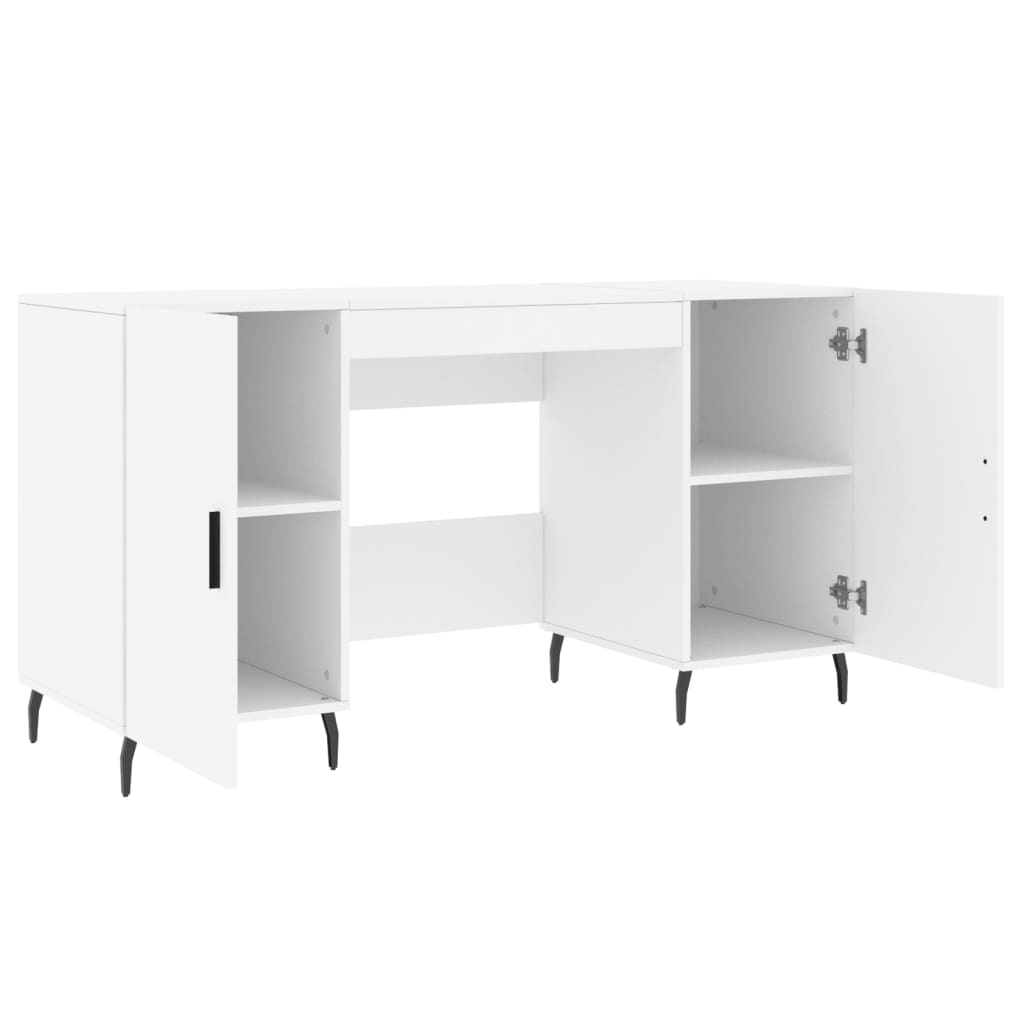Schreibtisch Weiß 140x50x75 cm Holzwerkstoff - Premium Schreibtische  - Just €161.30! Shop now at homesales4u