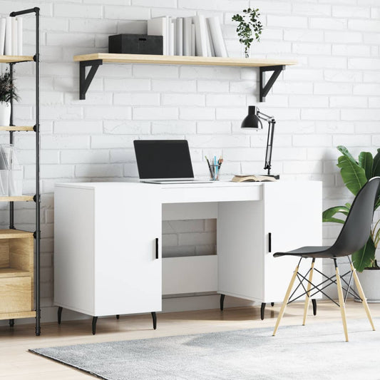 Schreibtisch Weiß 140x50x75 cm Holzwerkstoff - Premium Schreibtische  - Just €161.30! Shop now at homesales4u