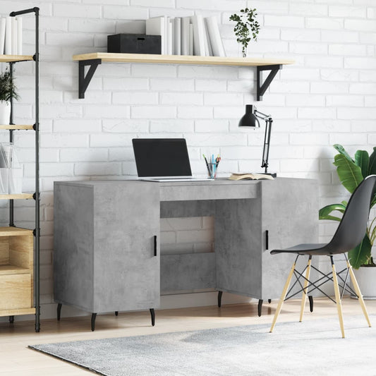 Schreibtisch Betongrau 140x50x75 cm Holzwerkstoff - Premium Schreibtische  - Just €153.38! Shop now at homesales4u