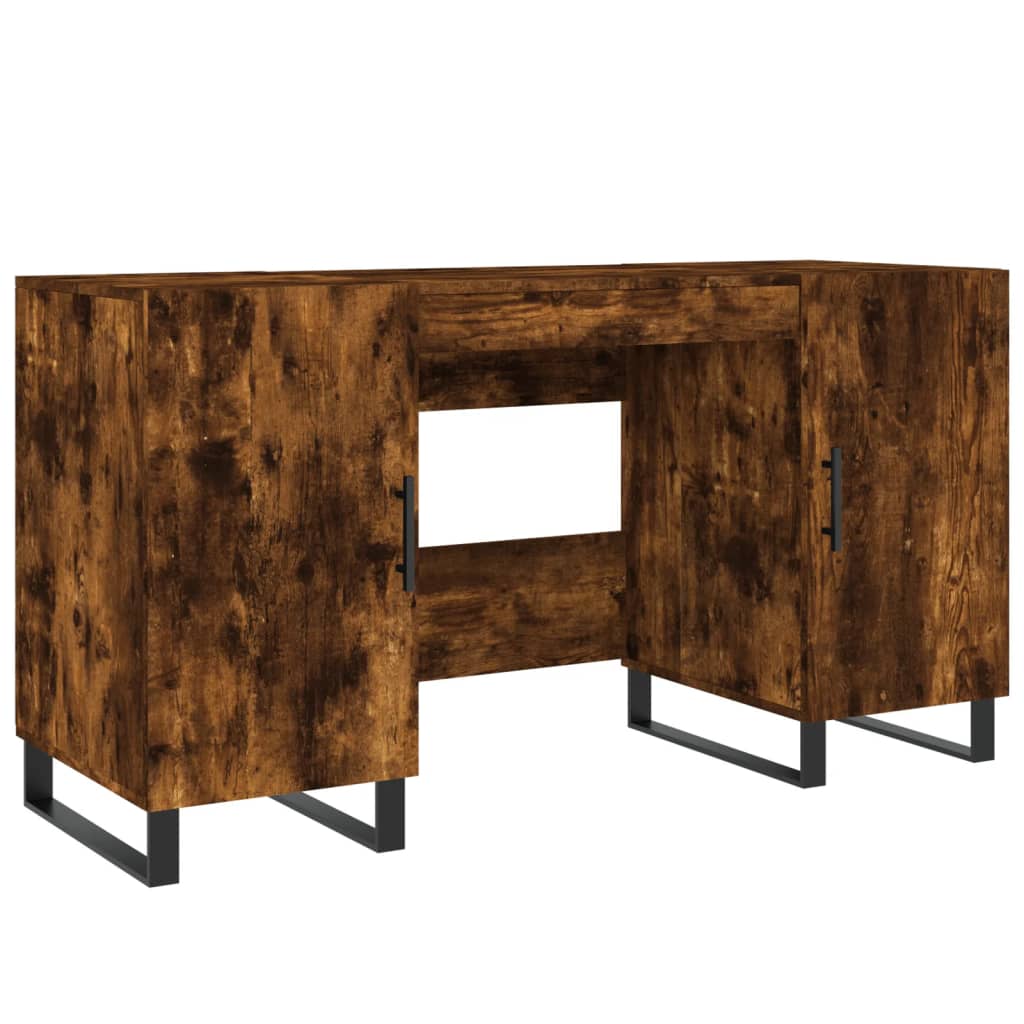 Schreibtisch Räuchereiche 140x50x75 cm Holzwerkstoff - Premium Schreibtische  - Just €164.65! Shop now at homesales4u