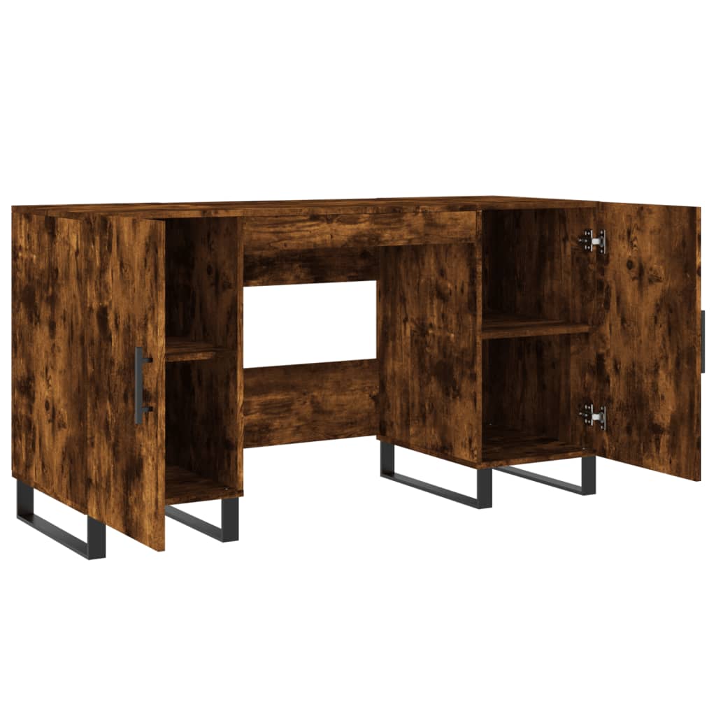 Schreibtisch Räuchereiche 140x50x75 cm Holzwerkstoff - Premium Schreibtische  - Just €164.65! Shop now at homesales4u