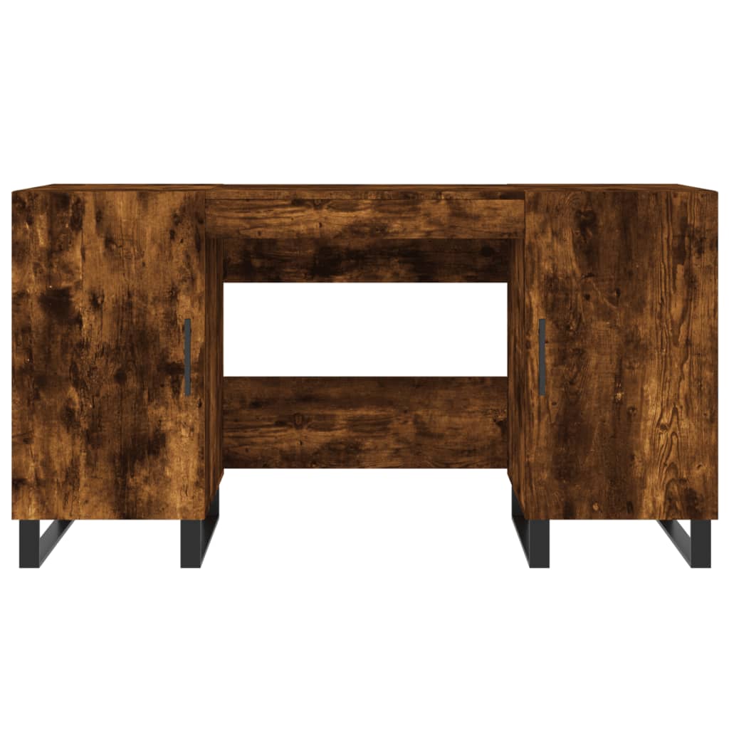 Schreibtisch Räuchereiche 140x50x75 cm Holzwerkstoff - Premium Schreibtische  - Just €164.65! Shop now at homesales4u