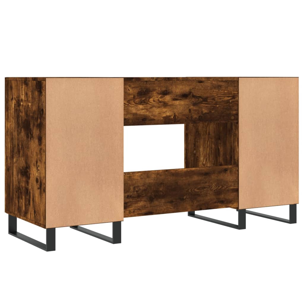 Schreibtisch Räuchereiche 140x50x75 cm Holzwerkstoff - Premium Schreibtische  - Just €164.65! Shop now at homesales4u
