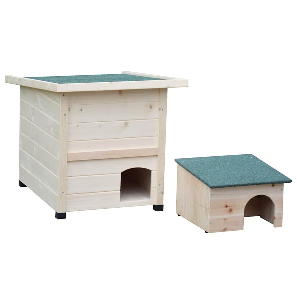 Igelhaus XL 53x65x52cm Holz Weiß - Premium Vogel- und Tierhäuschen  - Just €168.12! Shop now at homesales4u