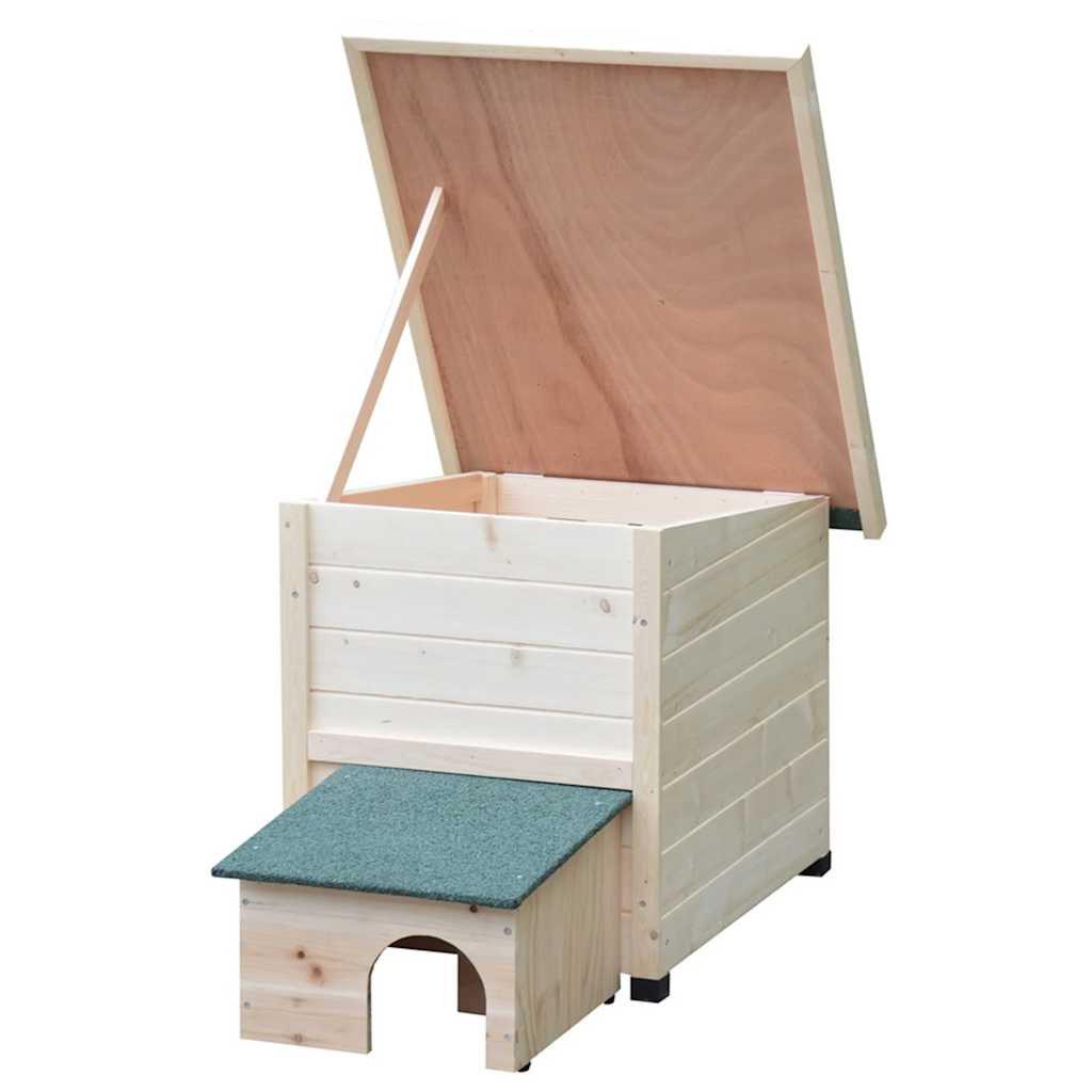 Igelhaus XL 53x65x52cm Holz Weiß - Premium Vogel- und Tierhäuschen  - Just €168.12! Shop now at homesales4u