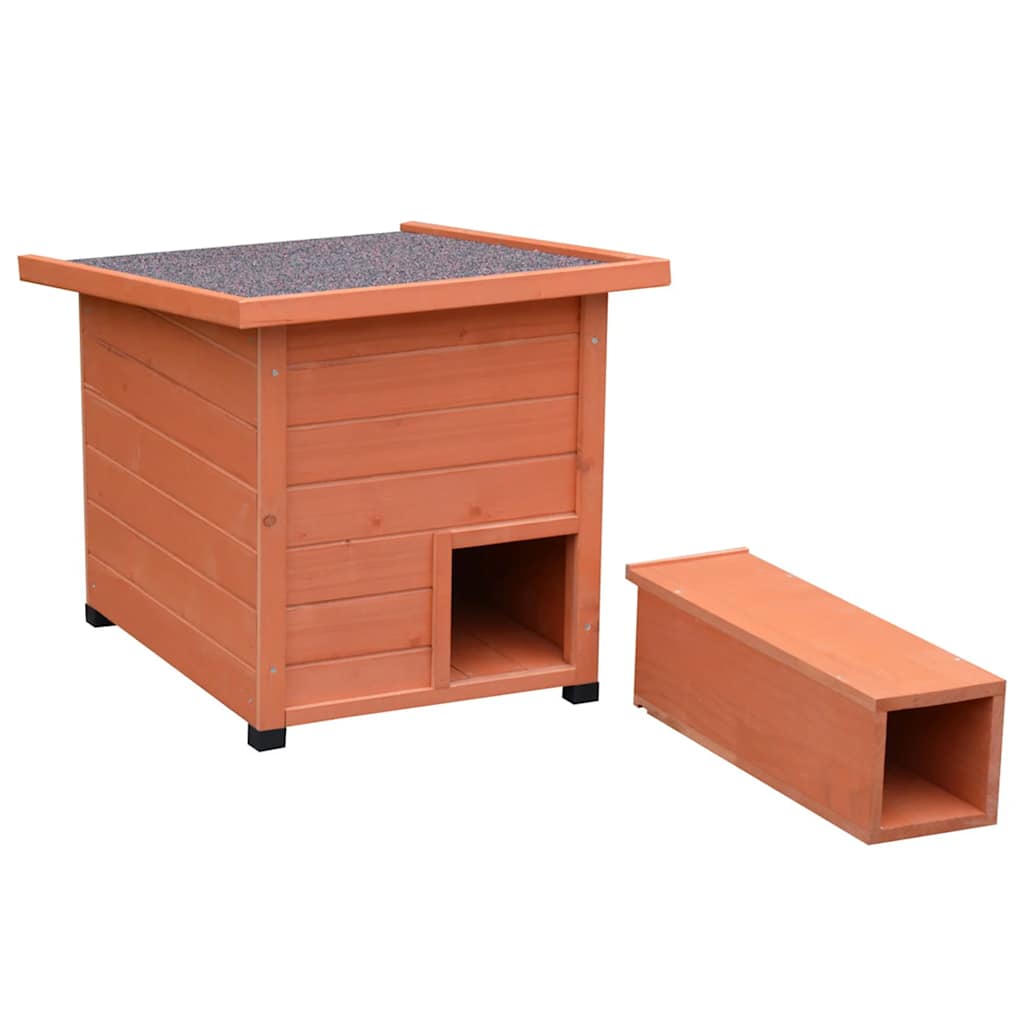 Igelhaus XL 53x65x52cm Holz Braun - Premium Vogel- und Tierhäuschen  - Just €156.81! Shop now at homesales4u
