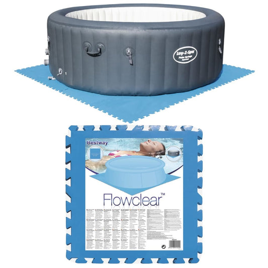 Pool-Bodenschutz 8 Stk. Blau 58220 - Premium Poolabdeckungen & -unterlagen  - Just €37.83! Shop now at homesales4u