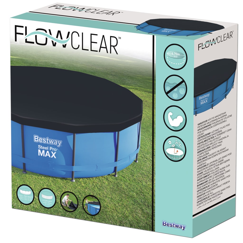 Pool-Abdeckplane Flowclear 457 cm - Premium Poolabdeckungen & -unterlagen  - Just €31.01! Shop now at homesales4u