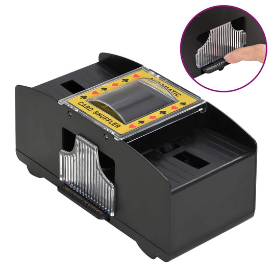 Automatischer Kartenmischer Schwarz 2 Decks - Premium Poker-Spiel-Sets  - Just €27.96! Shop now at homesales4u