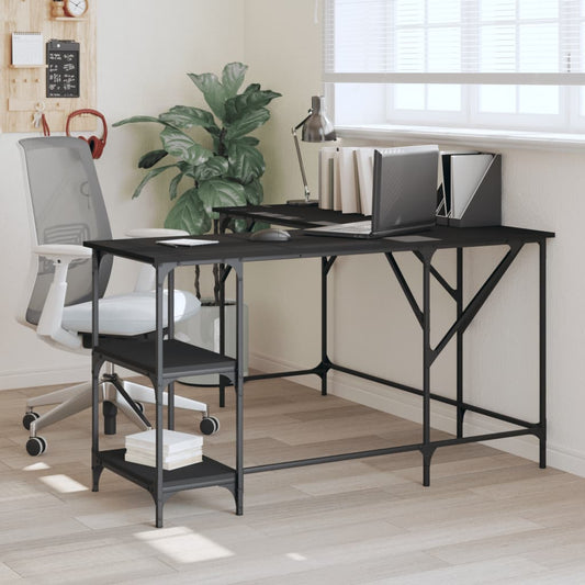 Schreibtisch Schwarz 139x139x75 cm Holzwerkstoff - Premium Schreibtische  - Just €113.20! Shop now at homesales4u