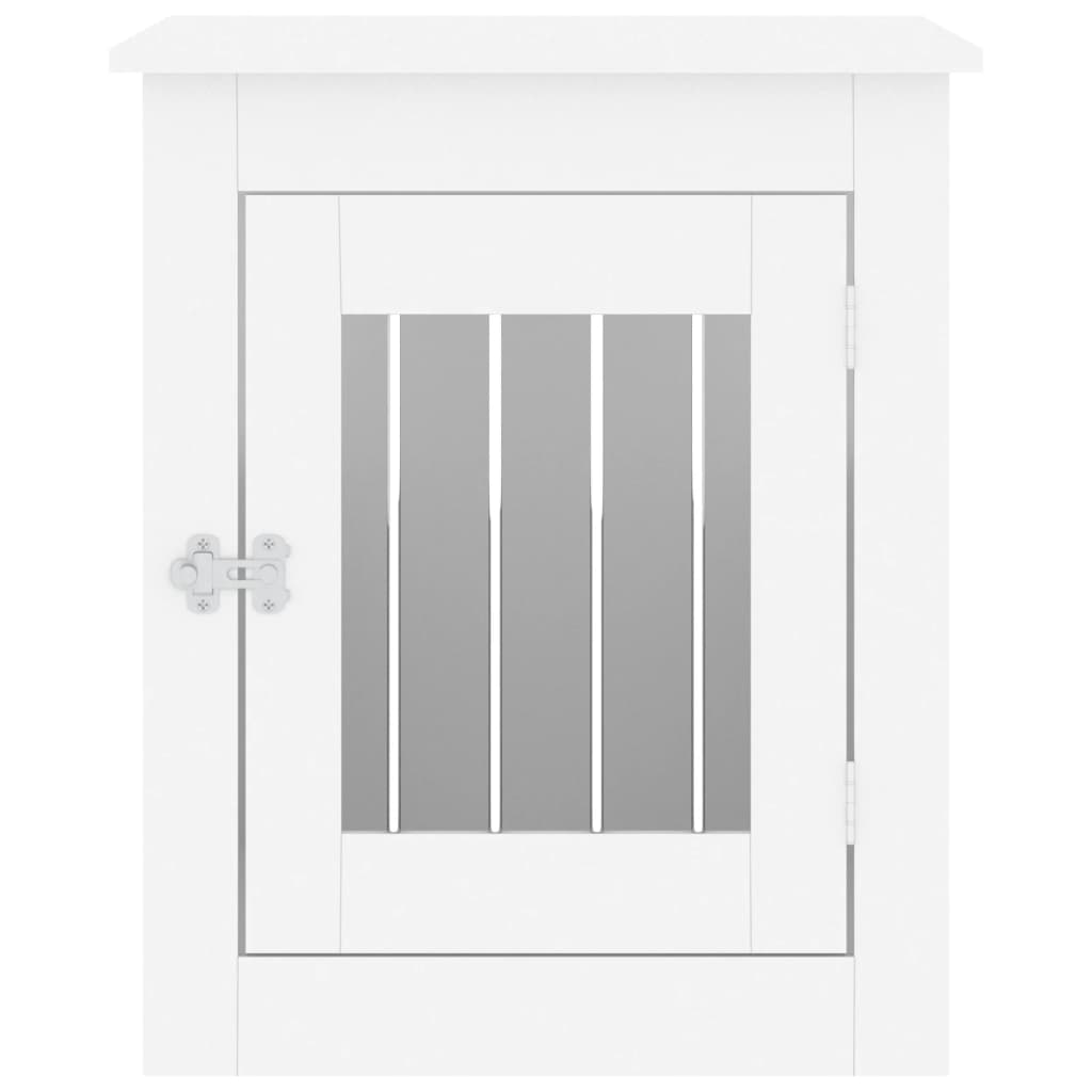 Hundekäfig im Möbelstil Weiß 55x75x65 cm Holzwerkstoff - Premium Hundehütten  - Just €109.97! Shop now at homesales4u