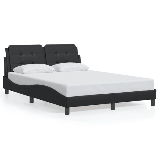 Bett mit LED-Beleuchtung ohne Matratze Schwarz 120x200 cm - Premium Betten & Bettgestelle  - Just €258.18! Shop now at homesales4u