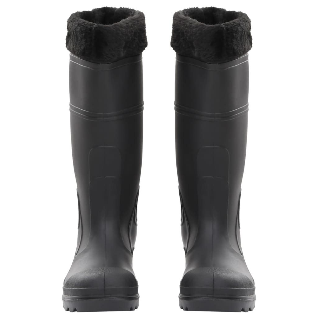 Gummistiefel mit Herausnehmbarem Innenfutter Schwarz Gr. 38 PVC - Premium Wathosen für Angler & Jäger  - Just €40.91! Shop now at homesales4u