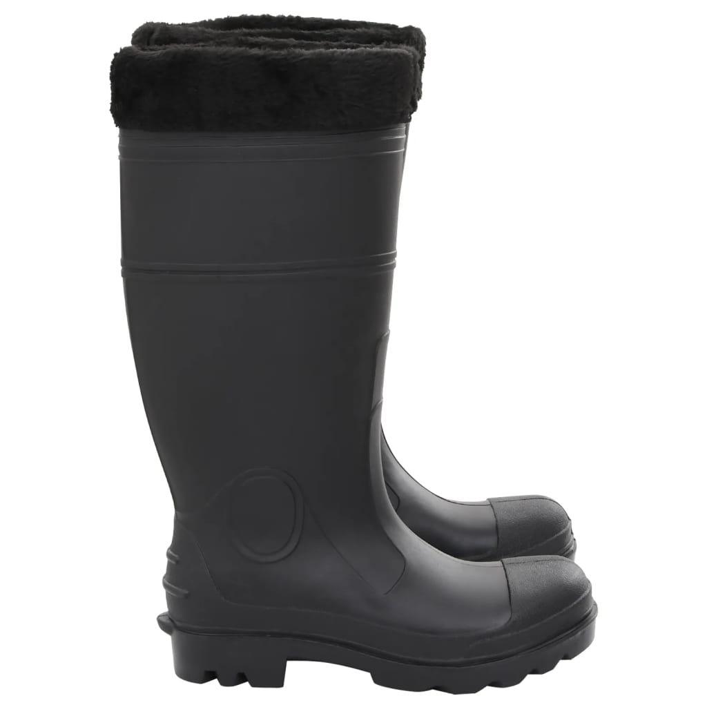 Gummistiefel mit Herausnehmbarem Innenfutter Schwarz Gr. 38 PVC - Premium Wathosen für Angler & Jäger  - Just €40.91! Shop now at homesales4u