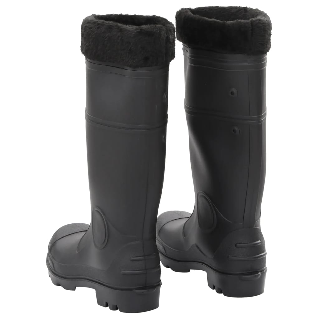 Gummistiefel mit Herausnehmbarem Innenfutter Schwarz Gr. 38 PVC - Premium Wathosen für Angler & Jäger  - Just €40.91! Shop now at homesales4u