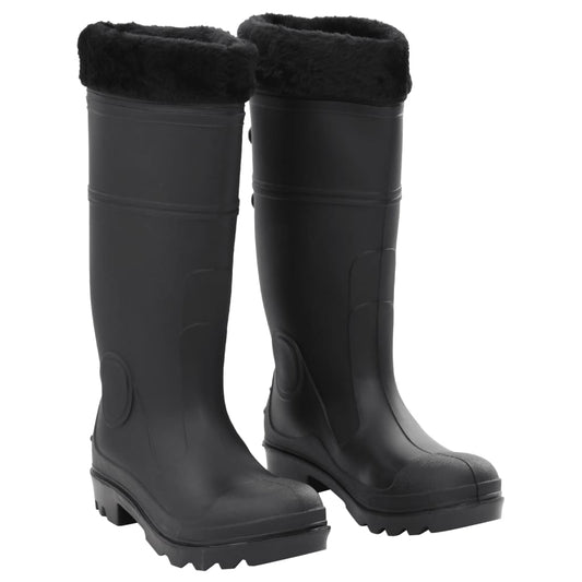 Gummistiefel mit Herausnehmbarem Innenfutter Schwarz Gr. 39 PVC - Premium Wathosen für Angler & Jäger  - Just €43.21! Shop now at homesales4u