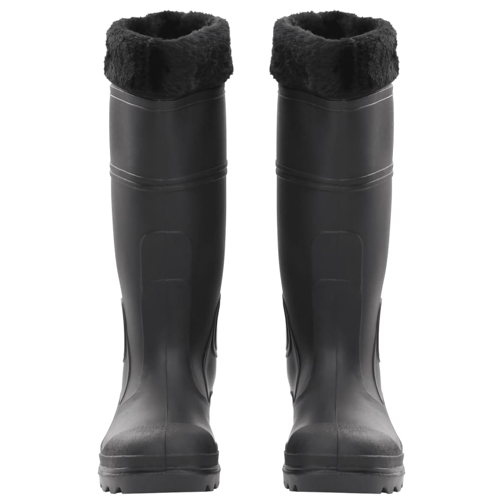 Gummistiefel mit Herausnehmbarem Innenfutter Schwarz Gr. 39 PVC - Premium Wathosen für Angler & Jäger  - Just €43.21! Shop now at homesales4u