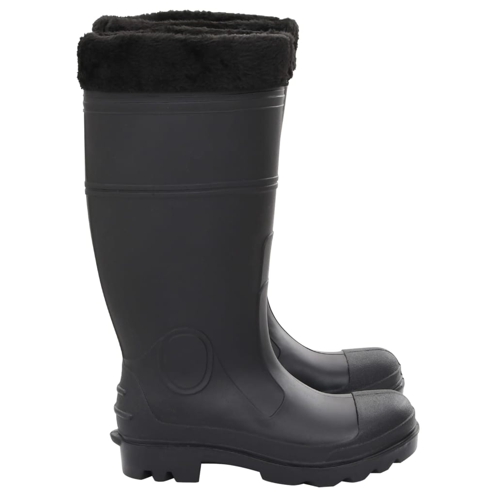 Gummistiefel mit Herausnehmbarem Innenfutter Schwarz Gr. 39 PVC - Premium Wathosen für Angler & Jäger  - Just €43.21! Shop now at homesales4u