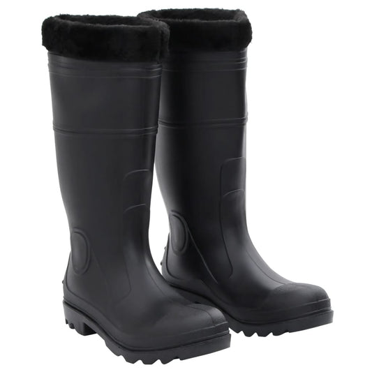 Gummistiefel mit Herausnehmbarem Innenfutter Schwarz Gr. 42 PVC - Premium Wathosen für Angler & Jäger  - Just €38.46! Shop now at homesales4u