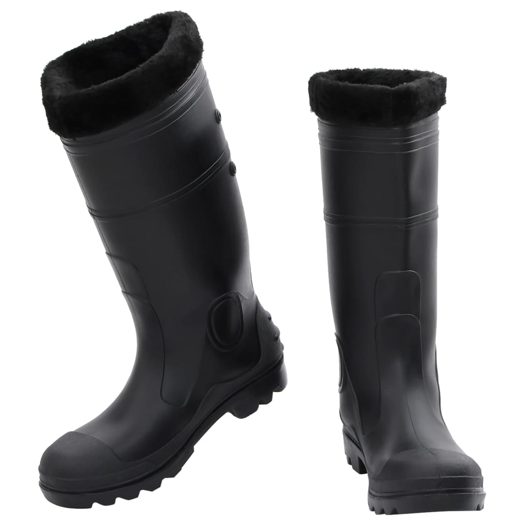 Gummistiefel mit Herausnehmbarem Innenfutter Schwarz Gr. 42 PVC - Premium Wathosen für Angler & Jäger  - Just €38.46! Shop now at homesales4u
