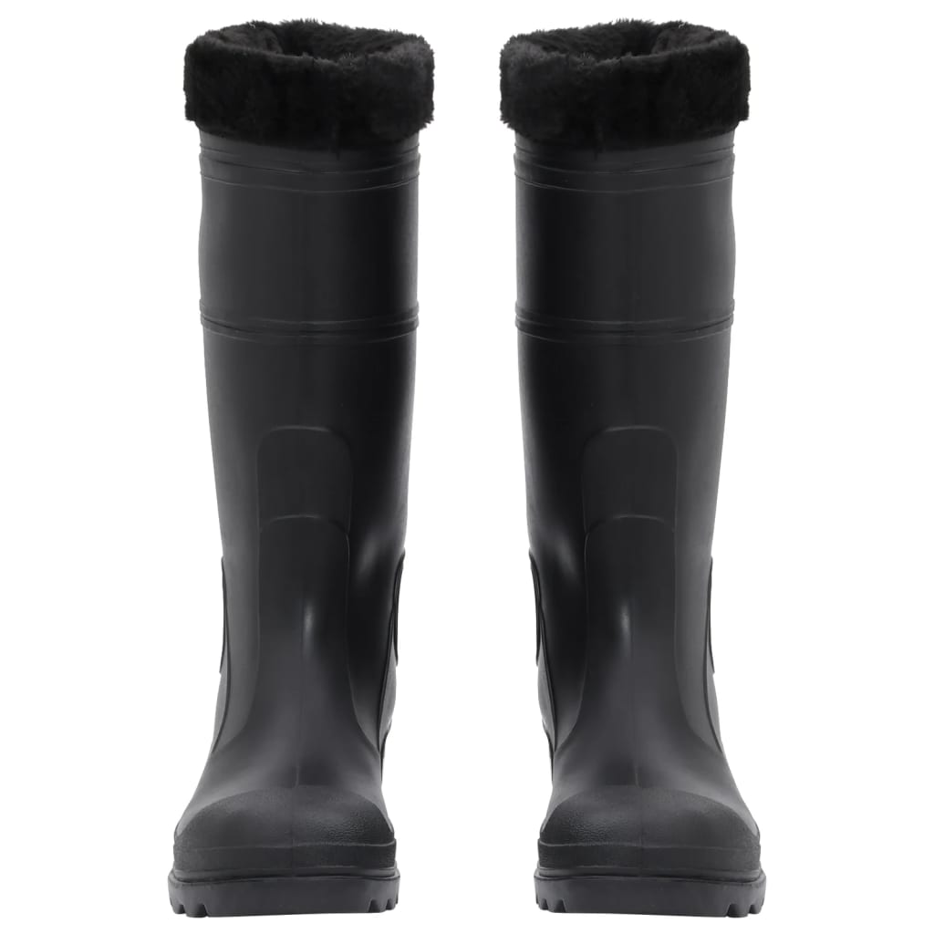 Gummistiefel mit Herausnehmbarem Innenfutter Schwarz Gr. 42 PVC - Premium Wathosen für Angler & Jäger  - Just €38.46! Shop now at homesales4u