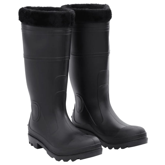 Gummistiefel mit Herausnehmbarem Innenfutter Schwarz Gr. 43 PVC - Premium Wathosen für Angler & Jäger  - Just €44.08! Shop now at homesales4u