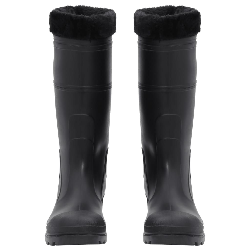 Gummistiefel mit Herausnehmbarem Innenfutter Schwarz Gr. 43 PVC - Premium Wathosen für Angler & Jäger  - Just €44.08! Shop now at homesales4u