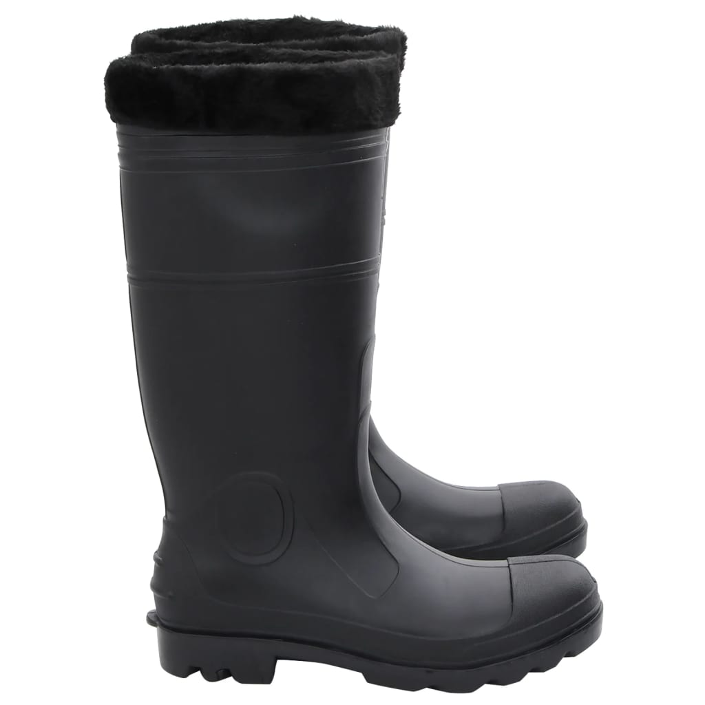 Gummistiefel mit Herausnehmbarem Innenfutter Schwarz Gr. 43 PVC - Premium Wathosen für Angler & Jäger  - Just €44.08! Shop now at homesales4u