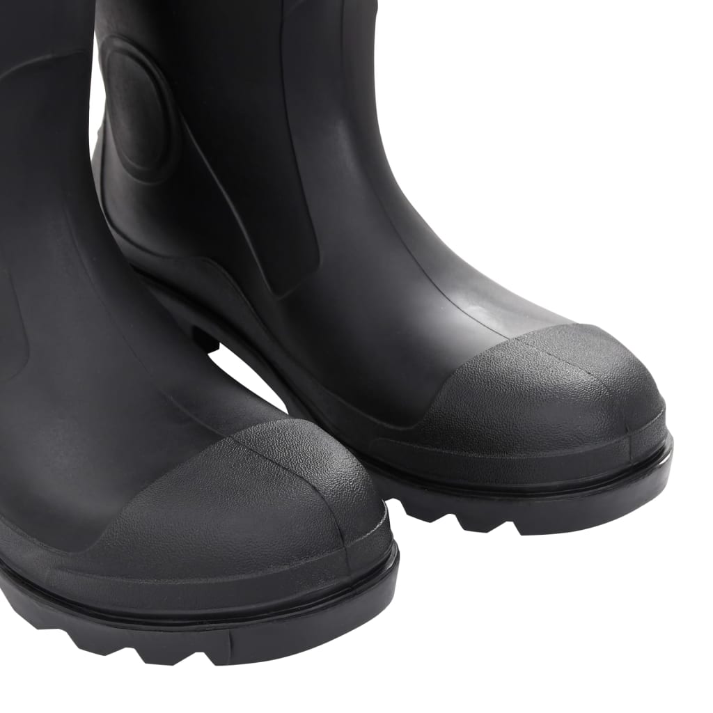 Gummistiefel mit Herausnehmbarem Innenfutter Schwarz Gr. 46 PVC - Premium Wathosen für Angler & Jäger  - Just €41.87! Shop now at homesales4u