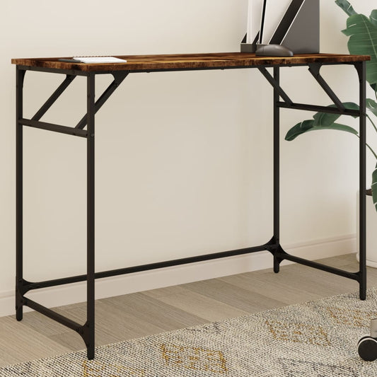Schreibtisch Räuchereiche 100x45x76 cm Holzwerkstoff und Stahl - Premium Schreibtische  - Just €63.87! Shop now at homesales4u
