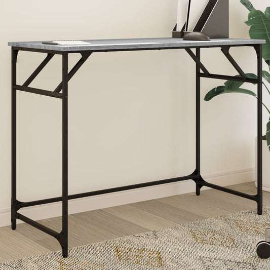 Schreibtisch Grau Sonoma 100x45x76 cm Holzwerkstoff und Stahl - Premium Schreibtische  - Just €64.18! Shop now at homesales4u
