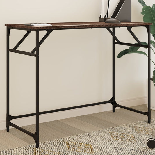 Schreibtisch Braun Eichen-Optik 100x45x76cm Holzwerkstoff Stahl - Premium Schreibtische  - Just €64.11! Shop now at homesales4u