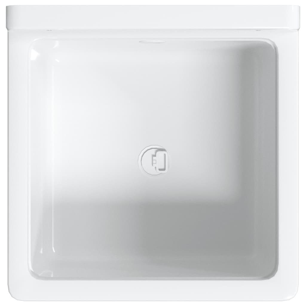 Ausgussbecken Wandmontage Weiß 40x40x24 cm Harz - Premium Küchenspülen & Spülbecken  - Just €75.79! Shop now at homesales4u