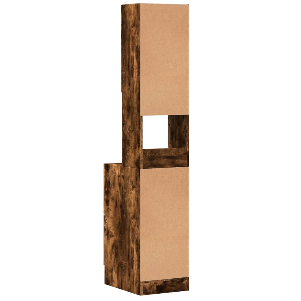 Küchenschrank Räuchereiche 35x50x180 cm Holzwerkstoff - Premium Küchenschränke  - Just €97.53! Shop now at homesales4u