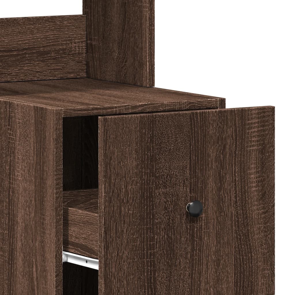 Küchenschrank Braun Eichen-Optik 35x50x180 cm Holzwerkstoff - Premium Küchenschränke  - Just €111.79! Shop now at homesales4u