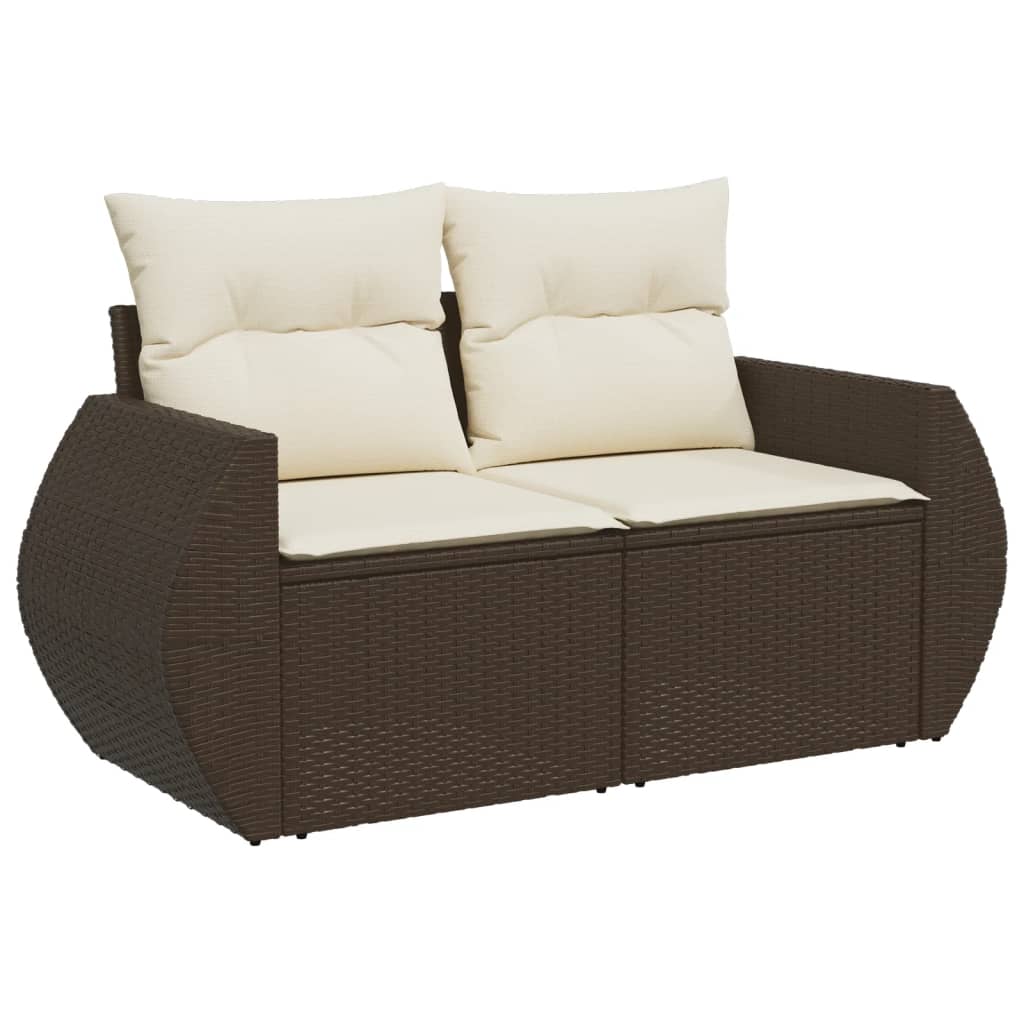 7-tlg. Garten-Sofagarnitur mit Kissen Braun Poly Rattan - Premium Gartenmöbel-Sets  - Just €667.59! Shop now at homesales4u