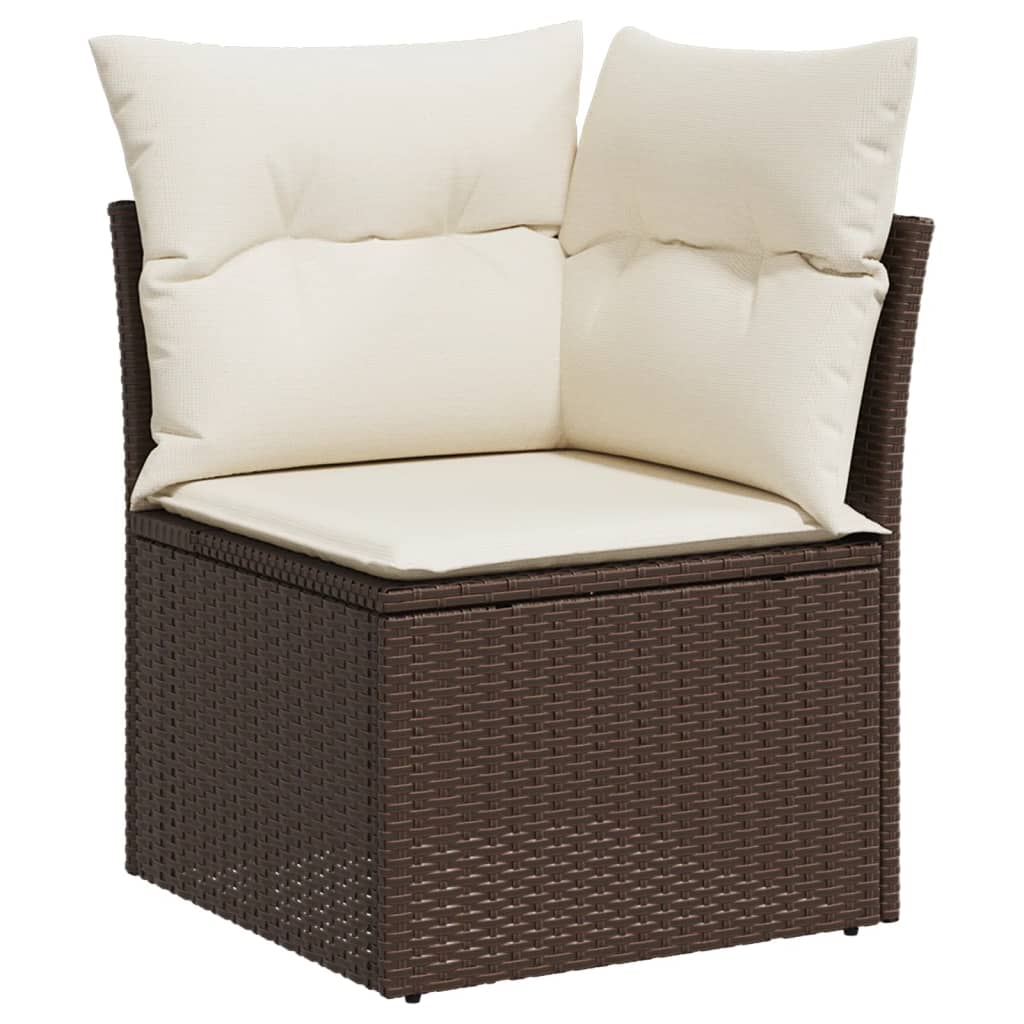 6-tlg. Garten-Sofagarnitur mit Kissen Braun Poly Rattan - Premium Gartenmöbel-Sets  - Just €554.21! Shop now at homesales4u