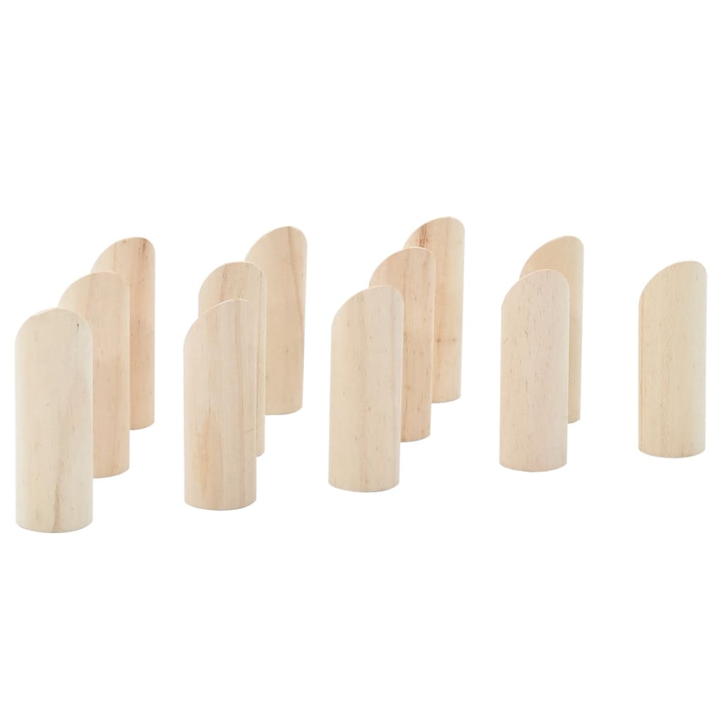 13-tlg. Kubb-Spielset mit Tragetasche Massivholz Kiefer - Premium Gartenspiele  - Just €37.25! Shop now at homesales4u