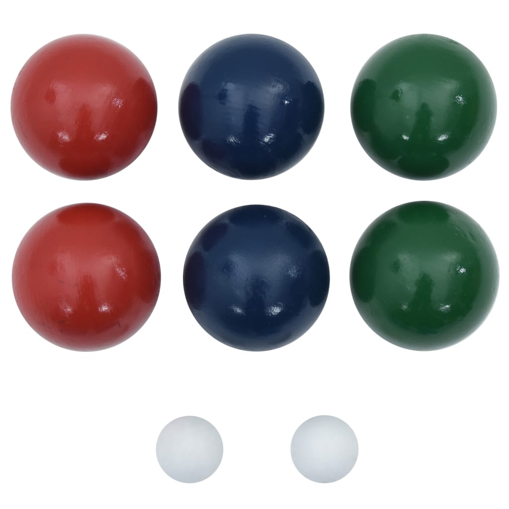 8-tlg. Boccia-Spielset mit Tragetasche Massivholz Kiefer - Premium Gartenspiele  - Just €35.92! Shop now at homesales4u