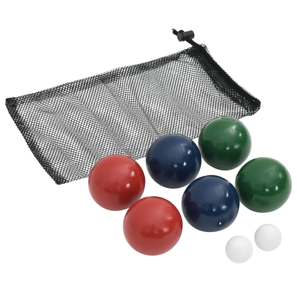 8-tlg. Boccia-Spielset mit Tragetasche Massivholz Kiefer - Premium Gartenspiele  - Just €35.92! Shop now at homesales4u