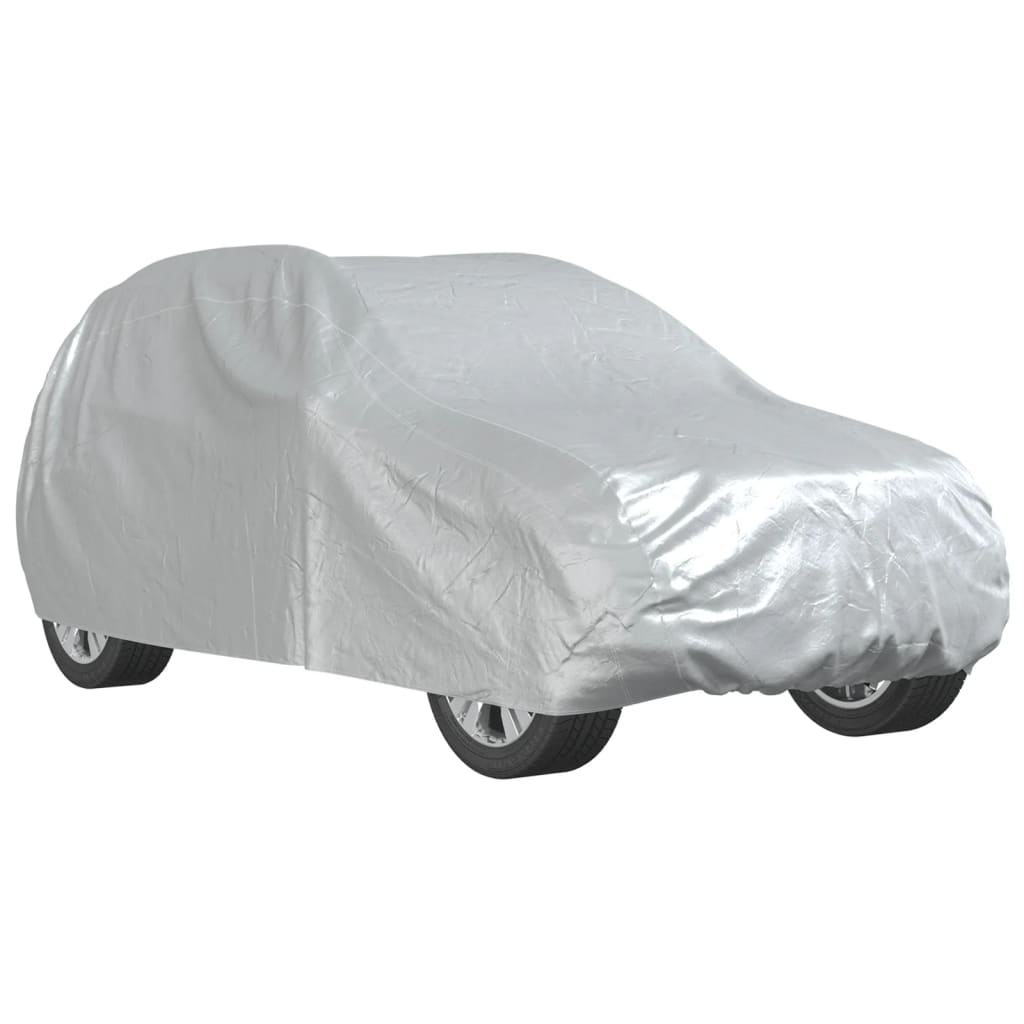 Autoabdeckung für SUV mit Schnallenriemen Voll Silbern XL - Premium Kfz-Abdeckplanen  - Just €55.73! Shop now at homesales4u