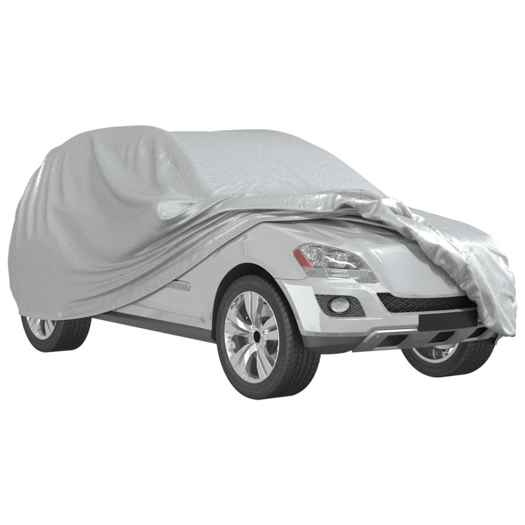 Autoabdeckung für SUV mit Schnallenriemen Voll Silbern XL - Premium Kfz-Abdeckplanen  - Just €55.73! Shop now at homesales4u