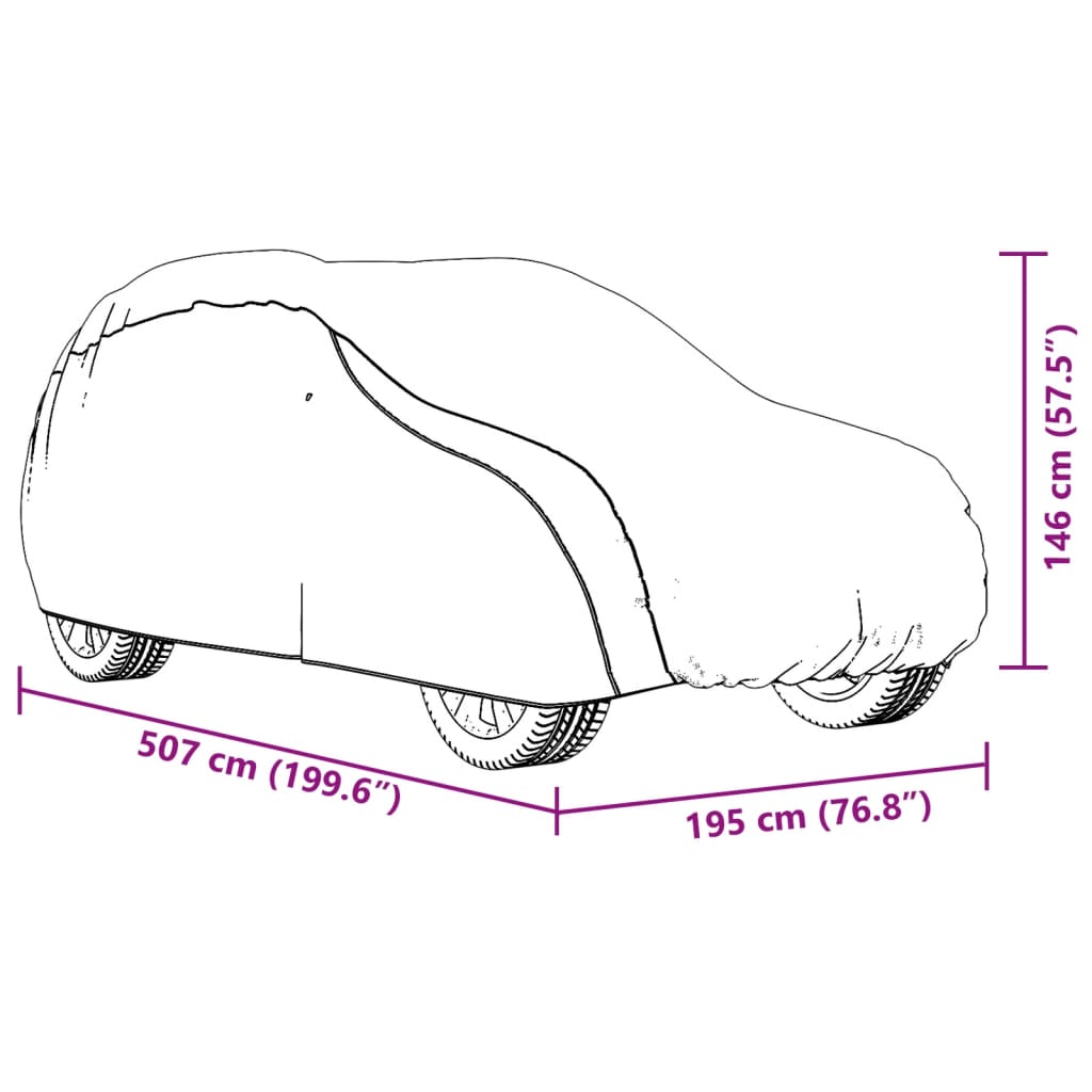 Autoabdeckung für SUV mit Schnallenriemen Voll Silbern XL - Premium Kfz-Abdeckplanen  - Just €55.73! Shop now at homesales4u