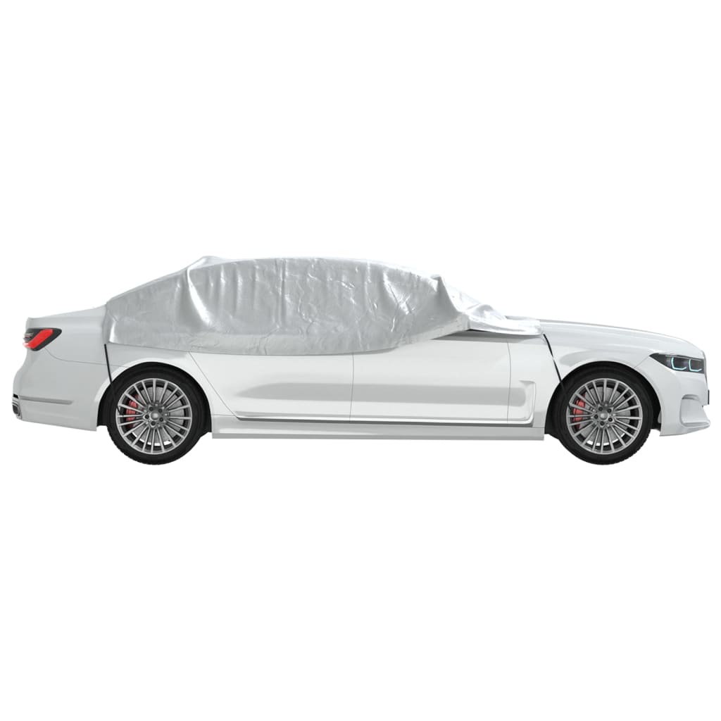 Autoabdeckung Halbgarage mit Haken Silbern XL - Premium Kfz-Abdeckplanen  - Just €31.61! Shop now at homesales4u