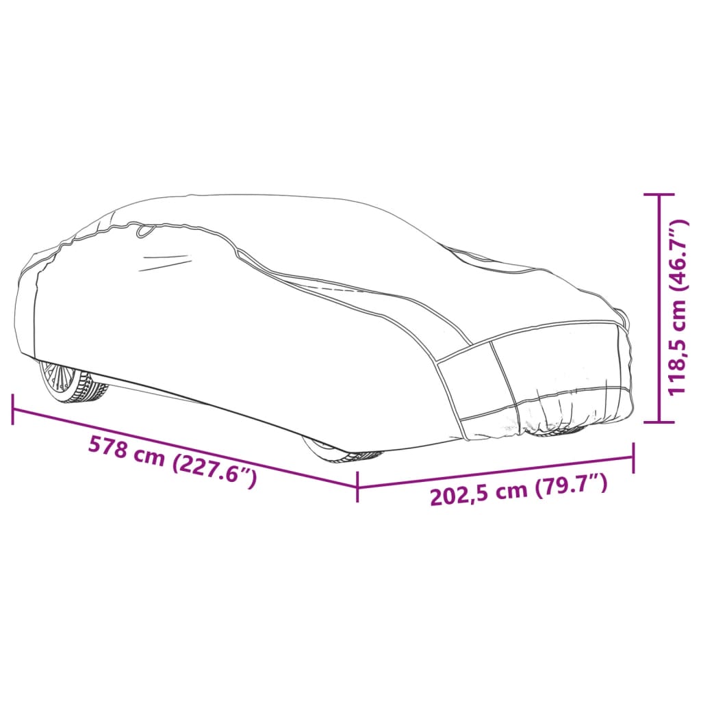Autoabdeckung für Limousine Hagelschutz Voll XXL Grau & Silbern - Premium Kfz-Abdeckplanen  - Just €128.35! Shop now at homesales4u