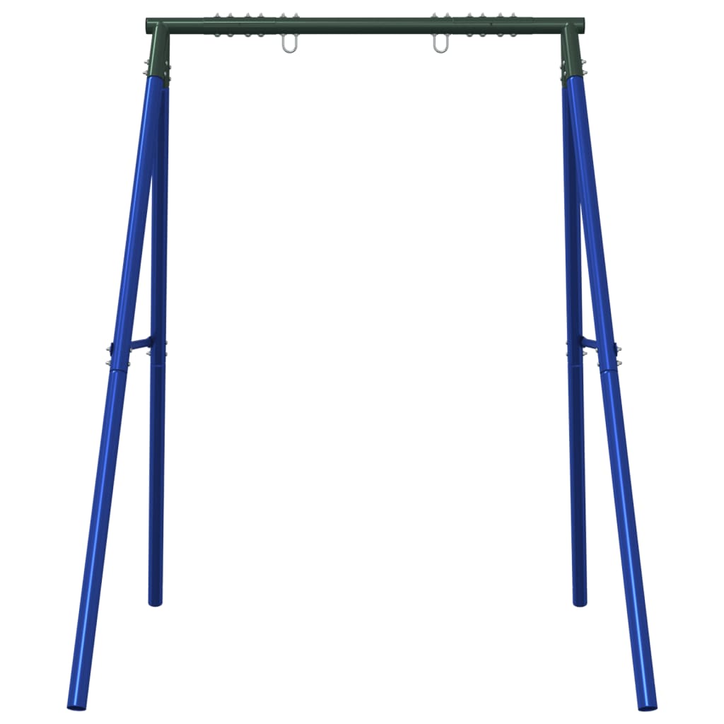 Schaukelgestell mit 2 Haken Blau Stahl - Premium Spielturm-Zubehör  - Just €120.13! Shop now at homesales4u