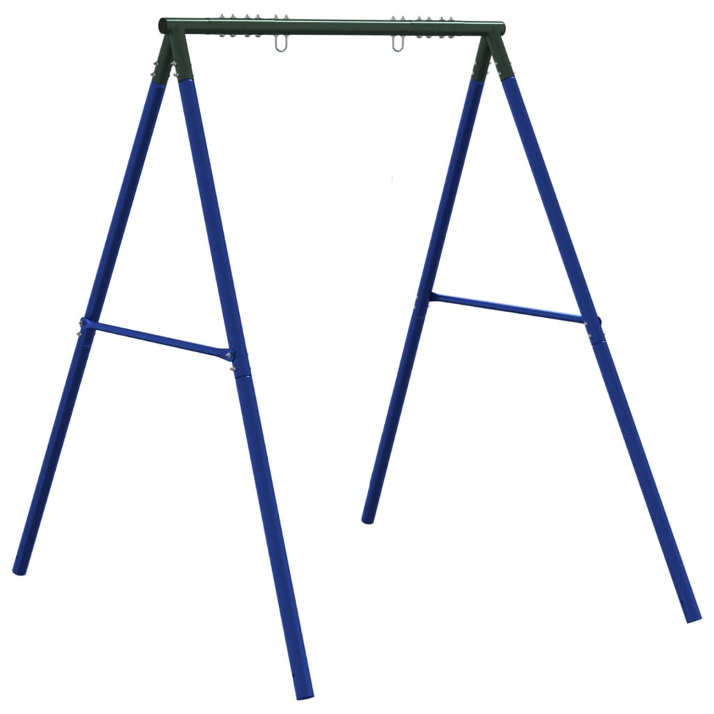 Schaukelgestell mit 2 Haken Blau Stahl - Premium Spielturm-Zubehör  - Just €120.13! Shop now at homesales4u