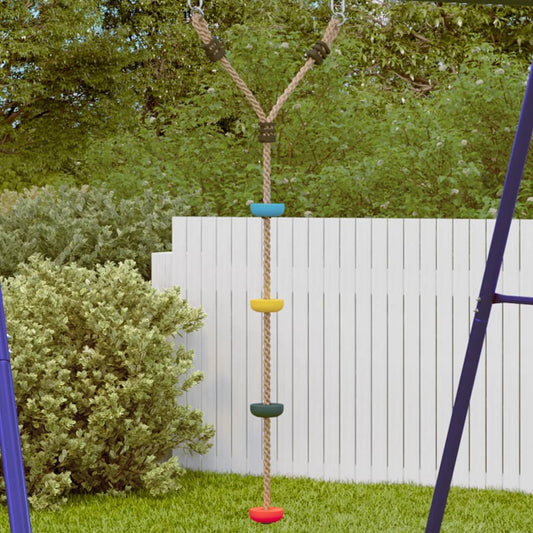 Tellerschaukel mit Kletterseil Mehrfarbig - Premium Spielturm-Zubehör  - Just €36! Shop now at homesales4u